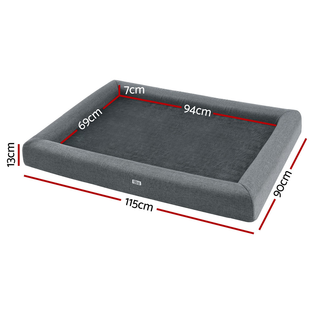 Premium Cushioned Dog Bed - Size Extra Large